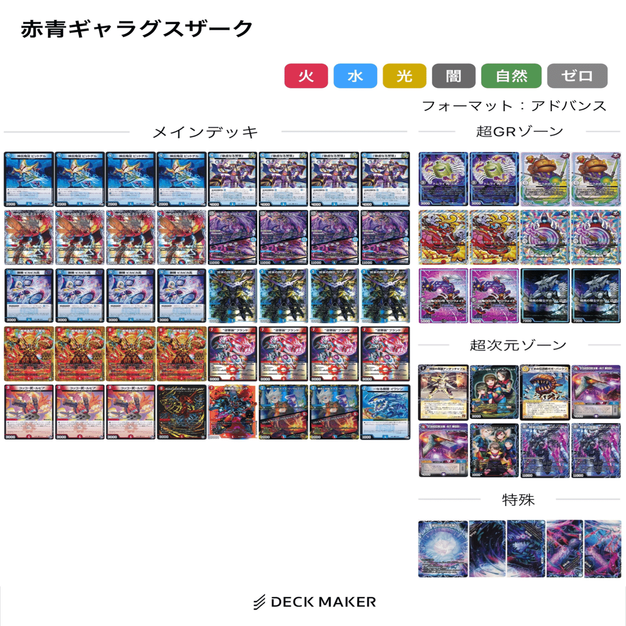 赤青バクオンソー デッキ 赤青バクオンソー リペア デッキ - メルカリ