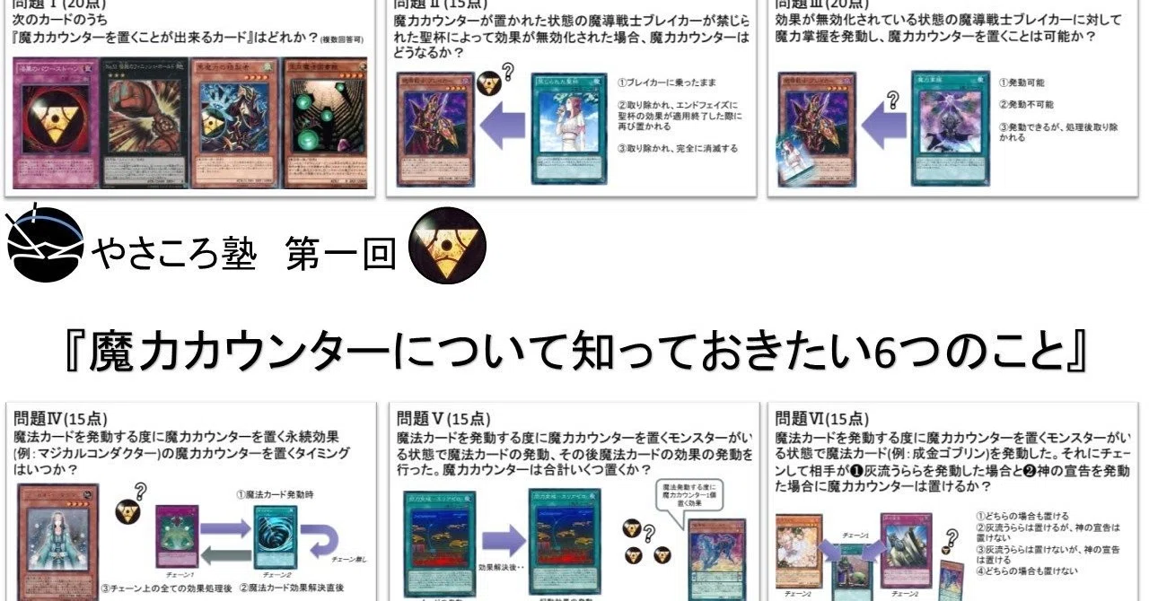 第一回やさころ塾『魔力カウンターについて知っておきたい6つのこと