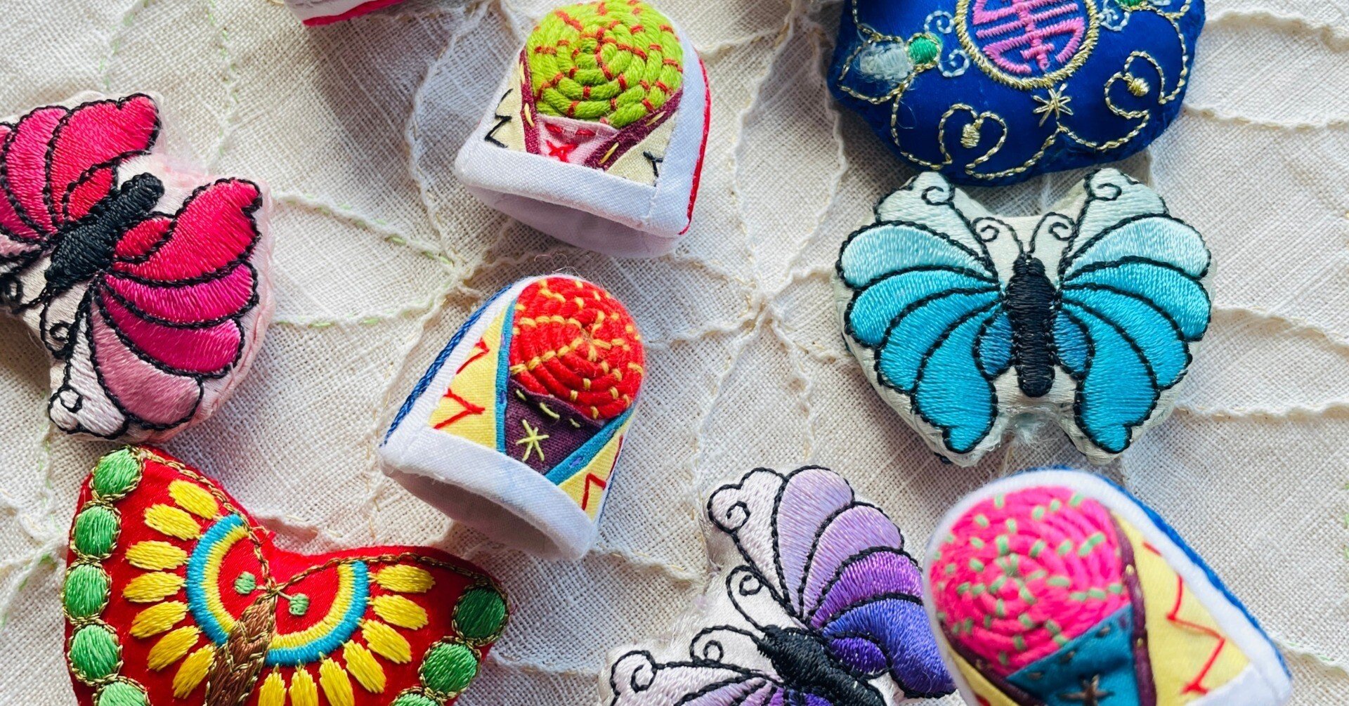 韓国で買ってきた刺繍パーツ｜pojagi*sono