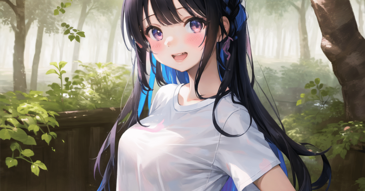 後ろから手をまわす無修正 AIイラスト生成時の手の隠し方(*´艸`*)｜まぁくん@AIイラスト