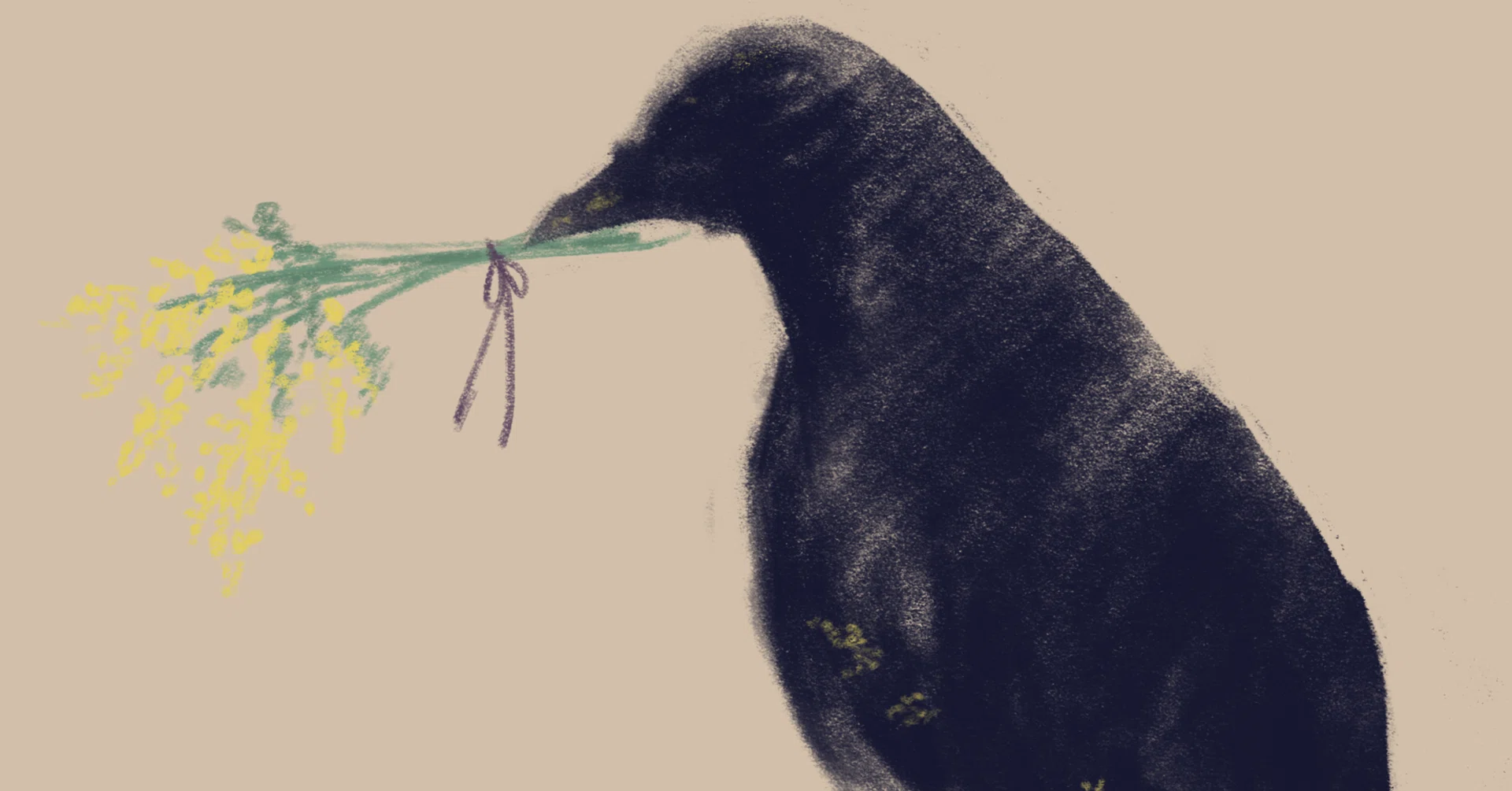 カラスとカラスの物語｜おじゅ