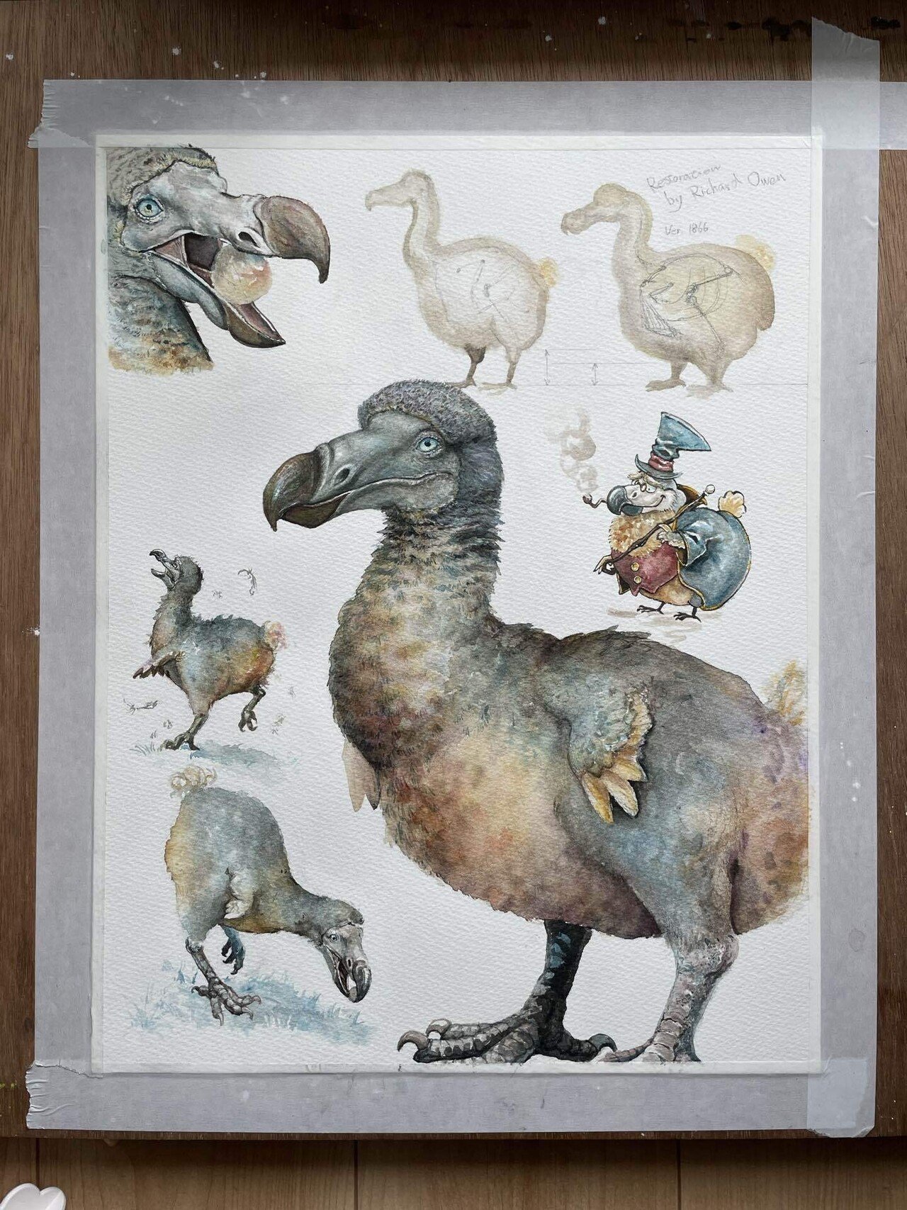 連載）『ドードーをめぐる堂々めぐり』を読んでドードーを描く③(終