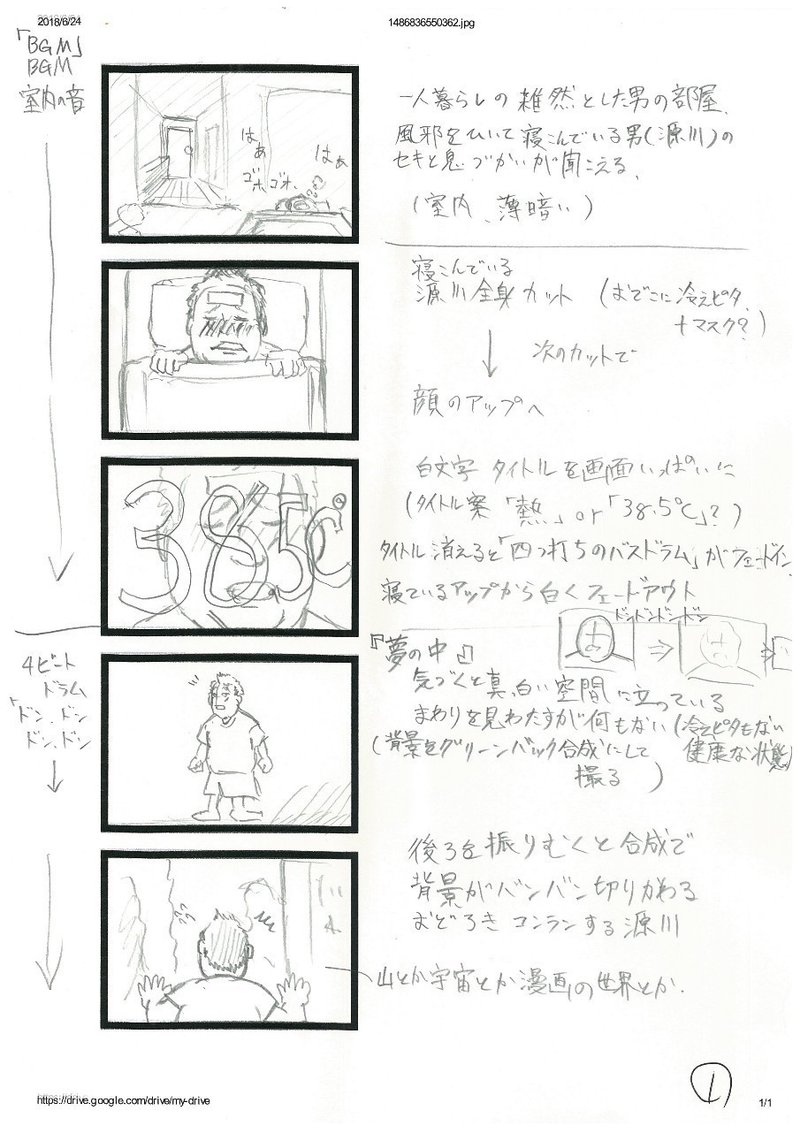 ショートムービーの絵コンテを晒す バイオニ空閑 くが Note ショートムービーの絵コンテを晒す バイオニ空閑 くが Note