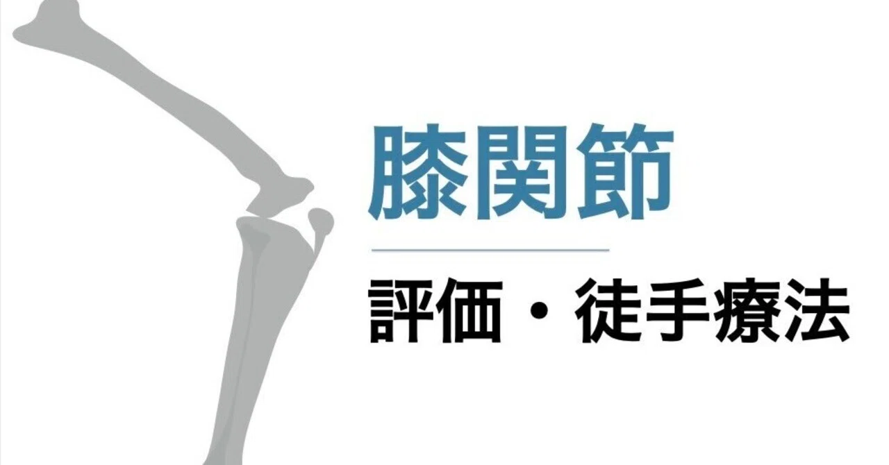 膝関節の評価・徒手療法｜平 純一朗｜理学療法士×アスレティック