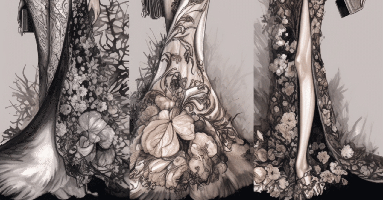 MIdjourney / ファッションデザイン画｜Sakura