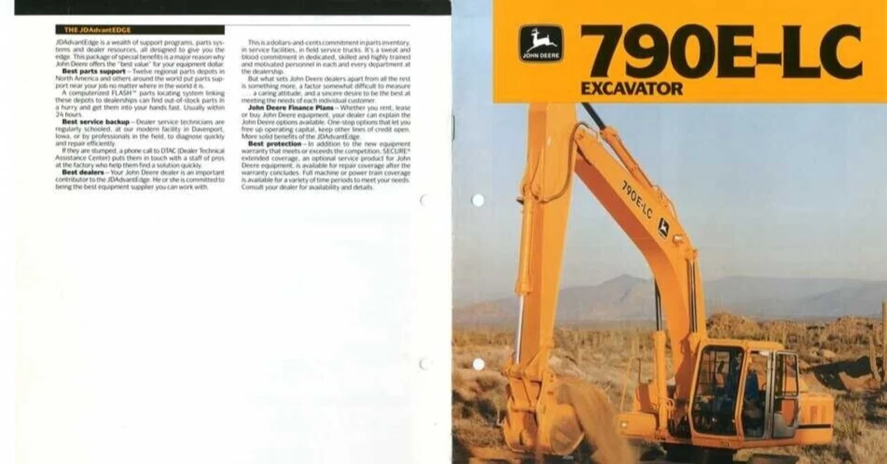 John Deere 790E-LC EXCAVATOR｜建設機械化ライブラリー