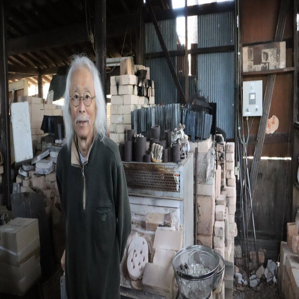 ガラス　花瓶　安土忠久さん　作家 安土草多 吹きガラス 角花器 大｜岐阜 飛騨高山 取扱店 オンライン