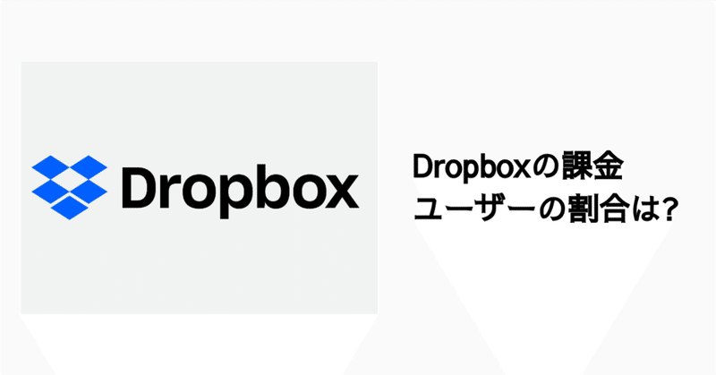 Q. Dropboxの課金ユーザーの割合は?