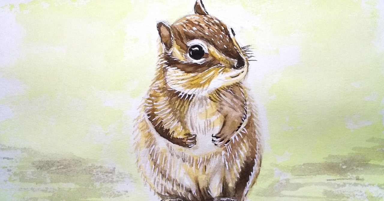 男性に人気！ シマリス りす 絵画 - 絵画 - 絵画『シマリスと