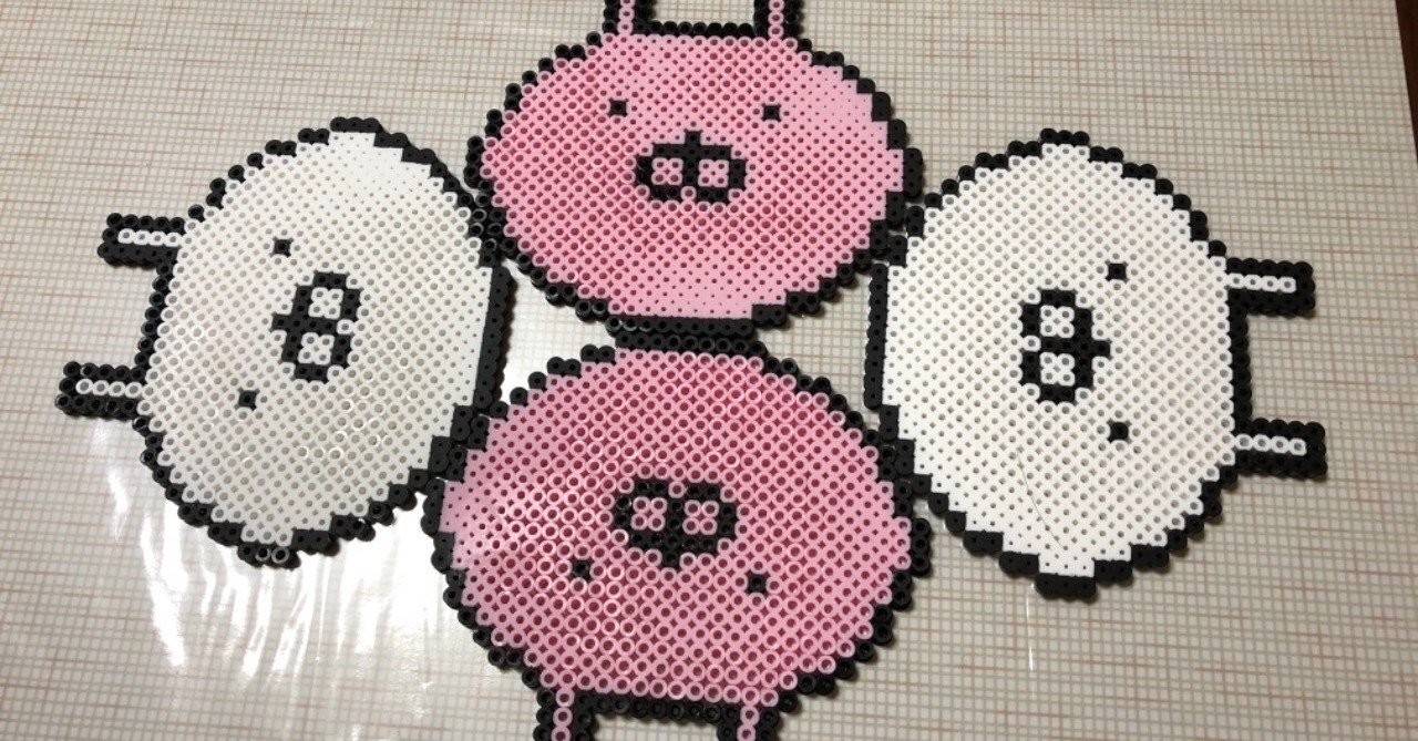 アイロンビーズ うさまる うさこ ククルクルル Note アイロンビーズ うさまる うさこ ククルクルル Note