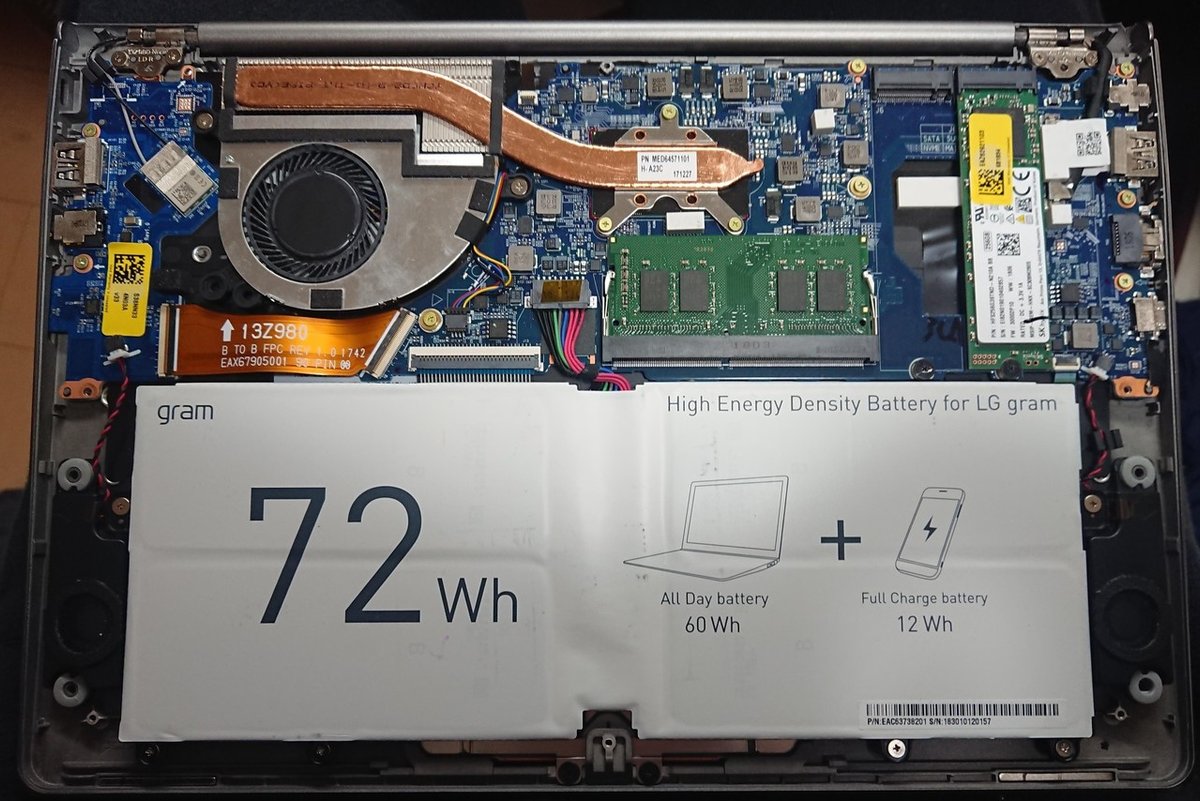 LG gram のメモリーはどこにあるのか？｜ろく丸