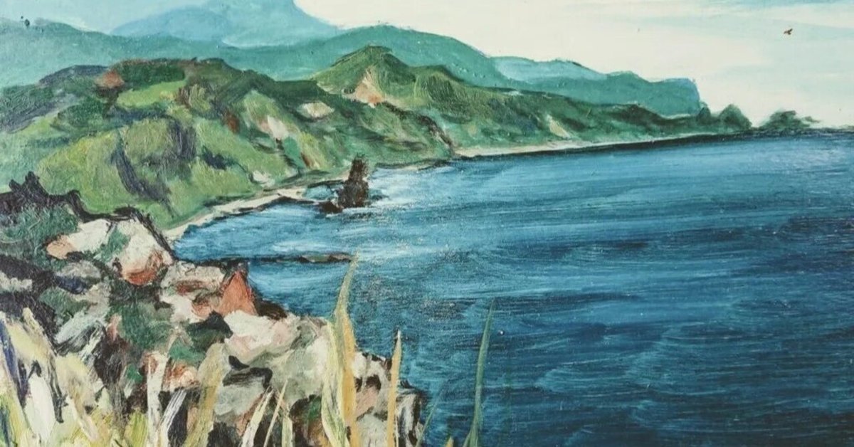 北海道 神威岬(積丹)の油絵 北海道 神威岬(積丹)の油絵 北海道 神威岬(積丹)の油絵