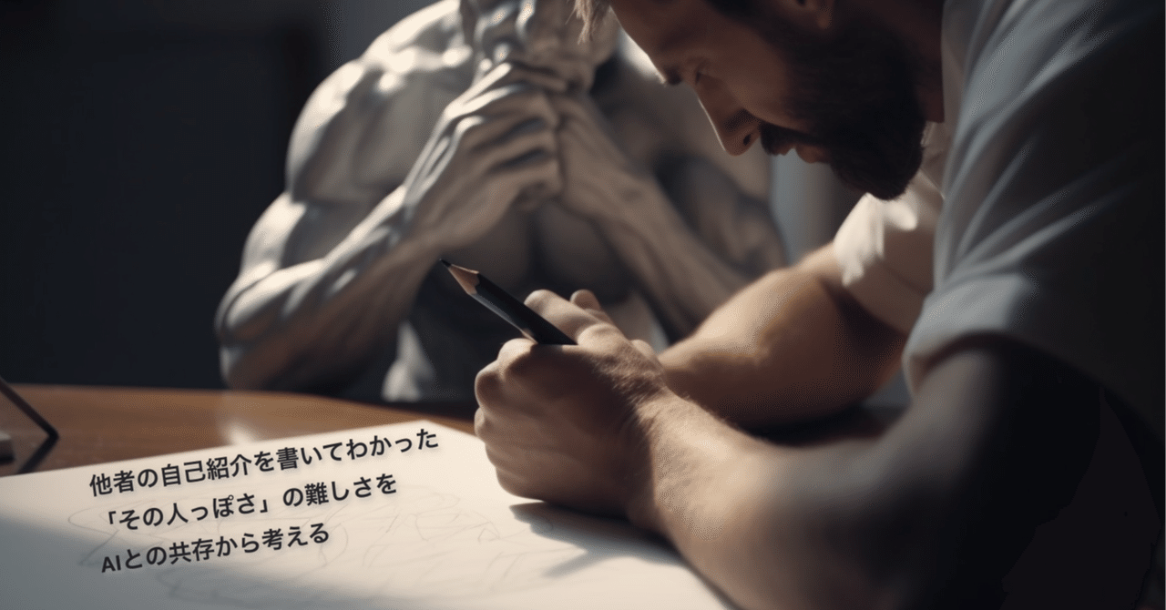 他者の自己紹介を書いてわかった「その人っぽさ」の難しさをAIとの共存から考える