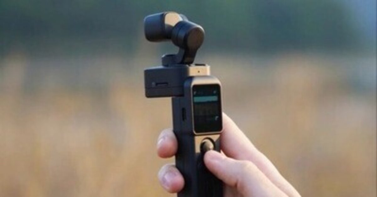 Feiyu Pocket　4k 小型ビデオカメラ 6軸ジンバル付 軽くて長時間でも疲れない、超小型115グラム、最大270分駆動バッテリー