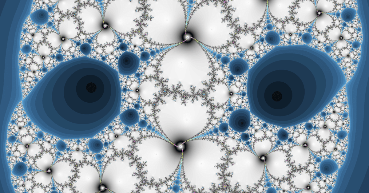 今週のフラクタル8 (c(z^3/(z^3-(1+0.1i)(z-1)-1)-1)+1)｜108Hassium
