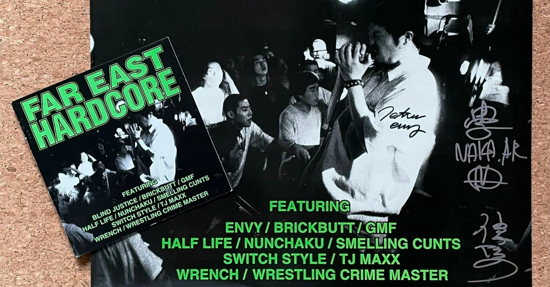 激レア 緑カラー盤 FAR EAST HARDCORE レコード LP ENVY LOFTと私 第36回 1995年8月25日&26日：envyに改名する直前のBLIND