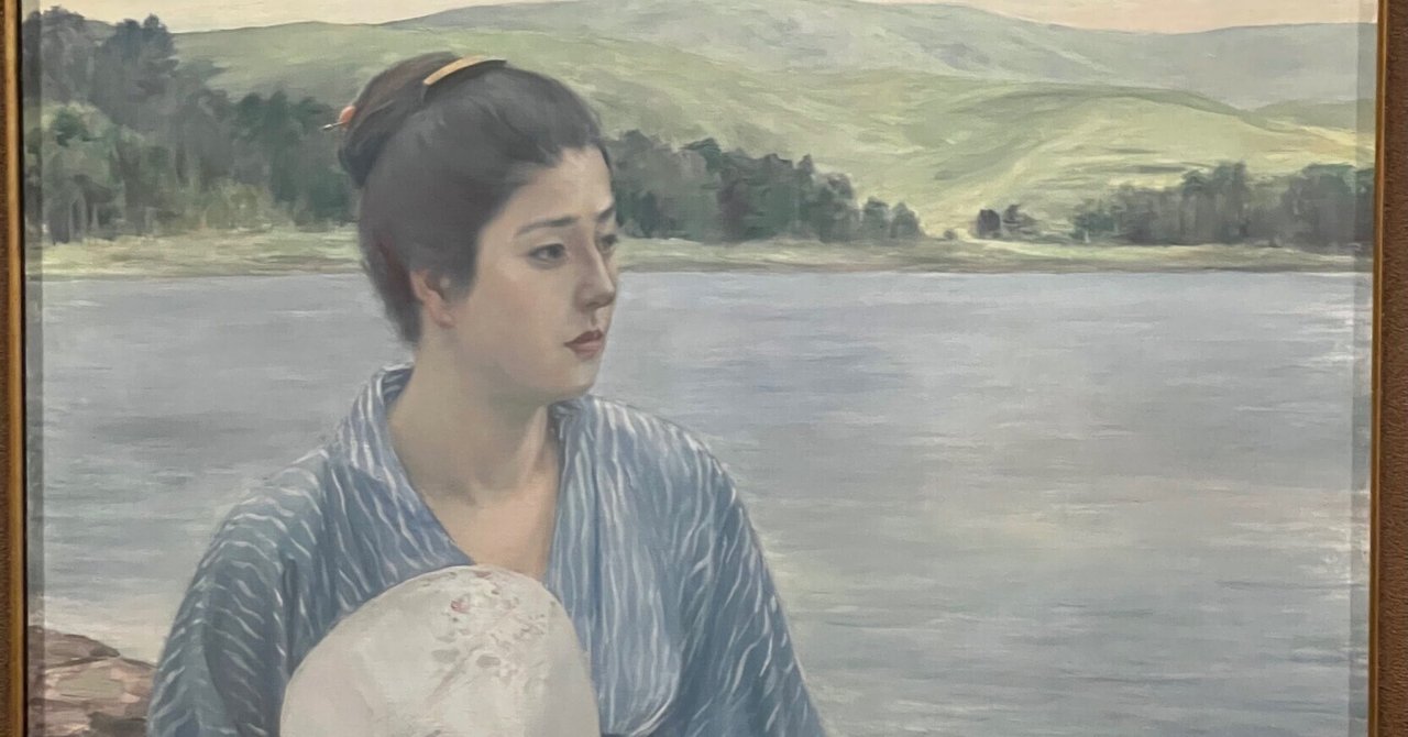 黒田清輝、【湖畔】、年代物・希少な画集画、新品高級額 額装付、状態良好 黒田清輝、【湖畔】、年代物・希少な画集画、新品高級額 額装付