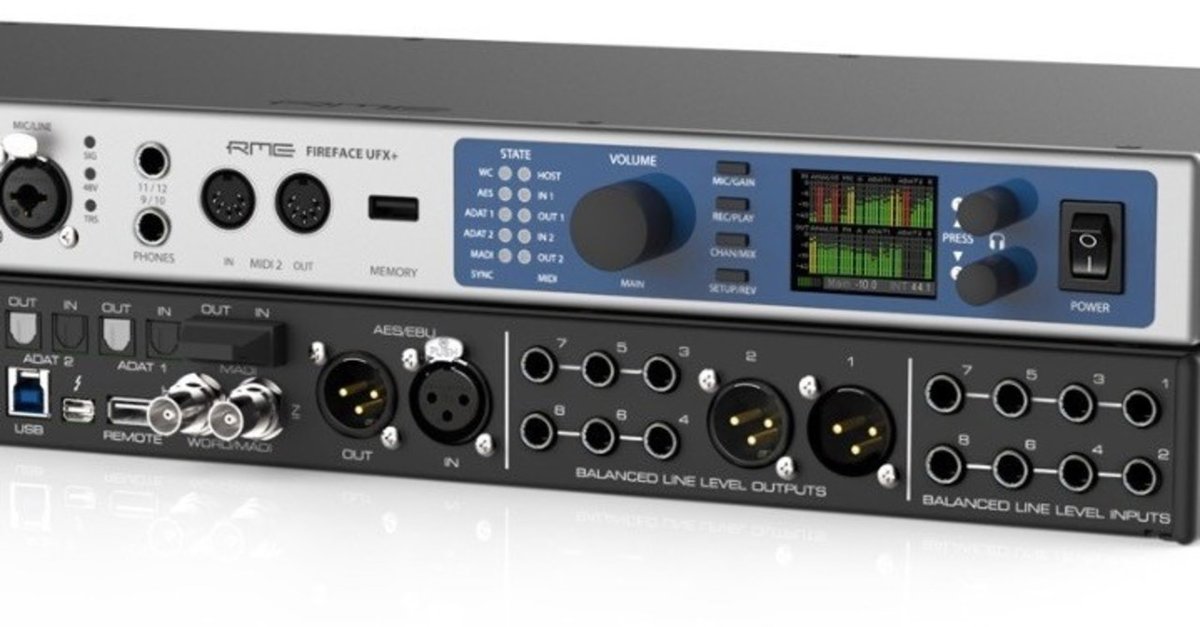 RME Fireface UFX+　オーディオ・インターフェイス&レコーダー RME Fireface UFX+を借りて、現場で使ってみました。｜tidbit inc.