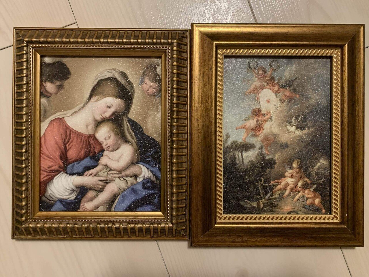 ルーブル展アモルとプシュケミニフレーム