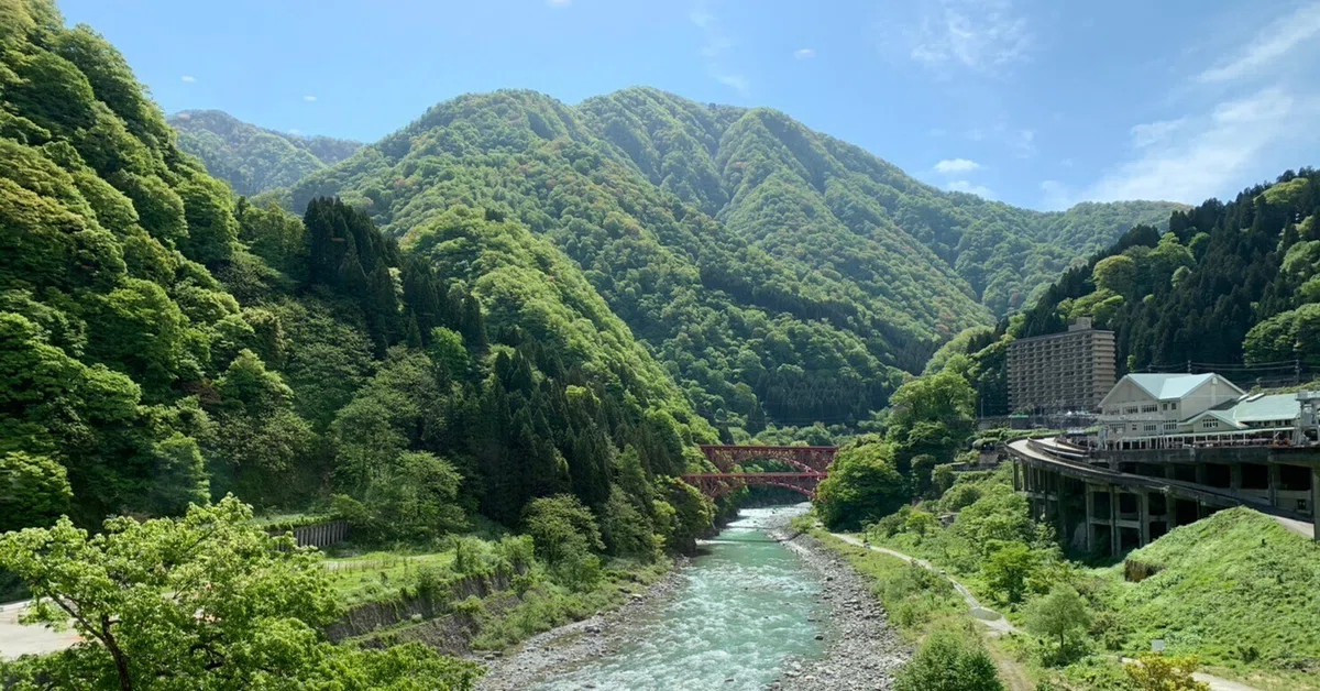 富山旅の記録①｜滴るような緑に分け入る、初夏の宇奈月温泉｜中島 浮世