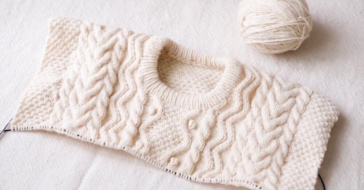 アランニット風タンク みほん アランニット風タンク みほん