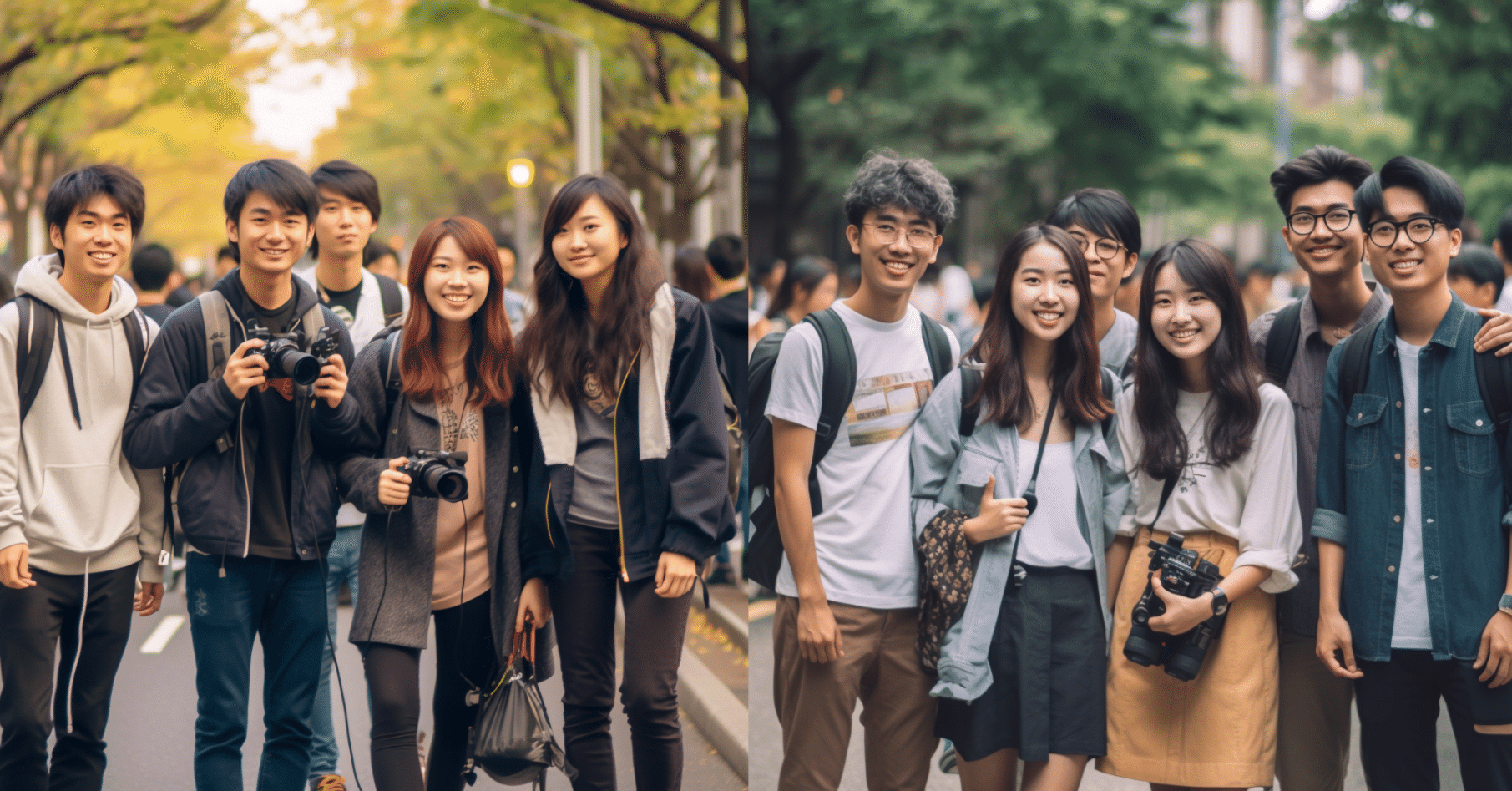 Midjourneyでメディア系学生の集合写真を作ってみた：一戸信哉の「のへ