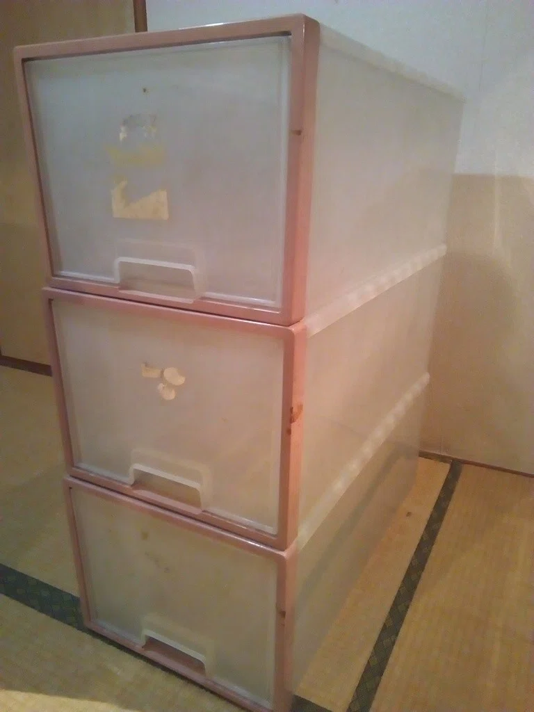 プラスチック収納引き出し処分した Eribow Note