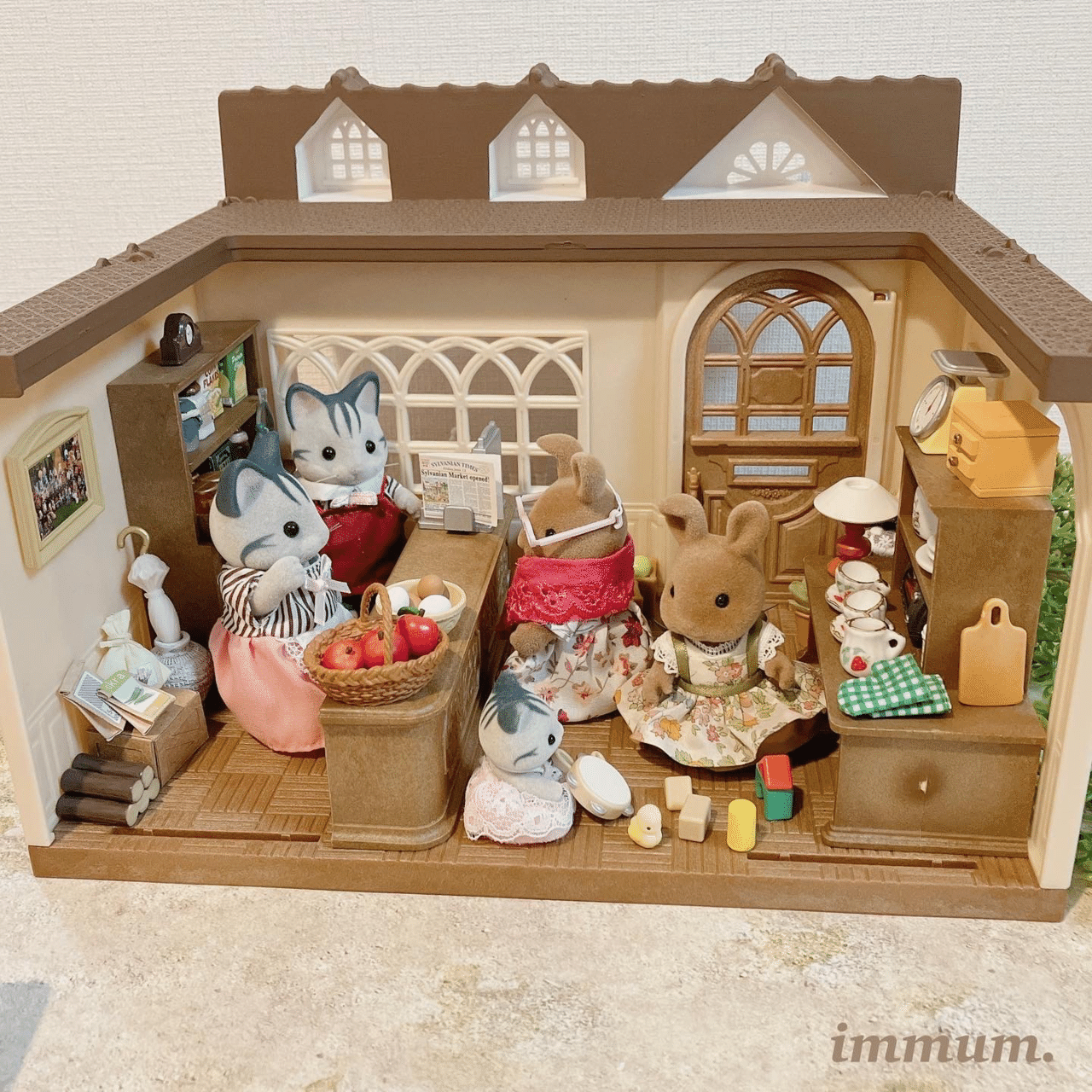 シルバニアファミリー 森の雑貨屋さん 小物 トランプ レトロ