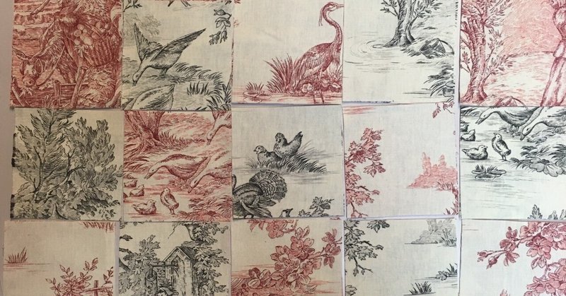 トワル・ド・ジュイ(toile de Jouy)の大量の布が美しい作品に大変身&その他の布も大変身💓   その６