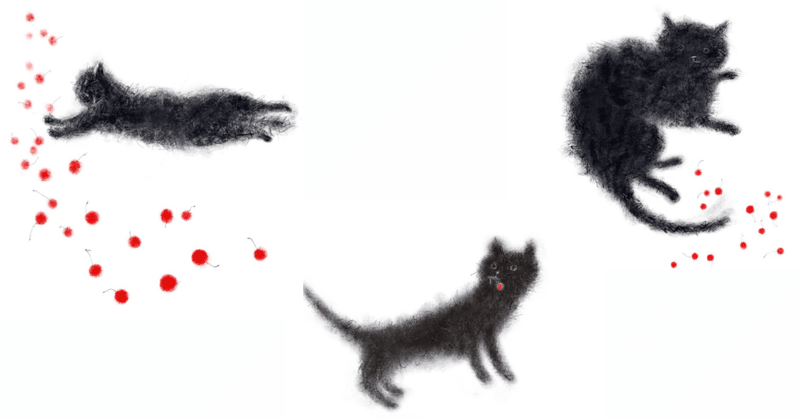 サクランボと描かれる黒猫の正体は？