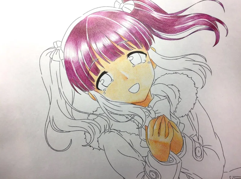 色鉛筆メイキング 緒方智絵里 おーたか Note