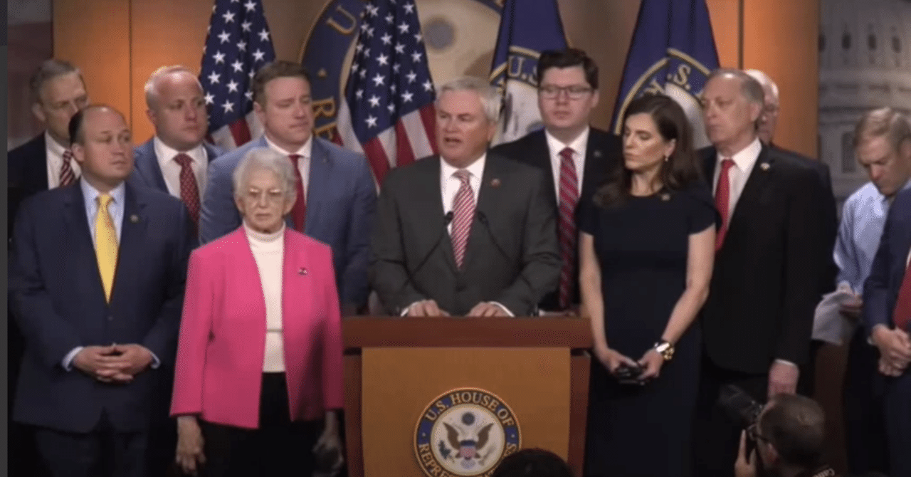 連邦下院議会監視委員会_バイデン家の不正取引調査に関する記者会見_23/05/10|KEI