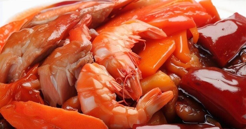 -龍蝦広東饗宴の刻- 「紅焼豚肉と海老、四川変化（へんげ）」