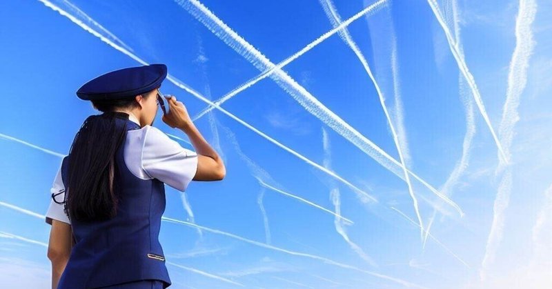 AIショートストーリー「空へ」＝飛行機雲の秘密＝