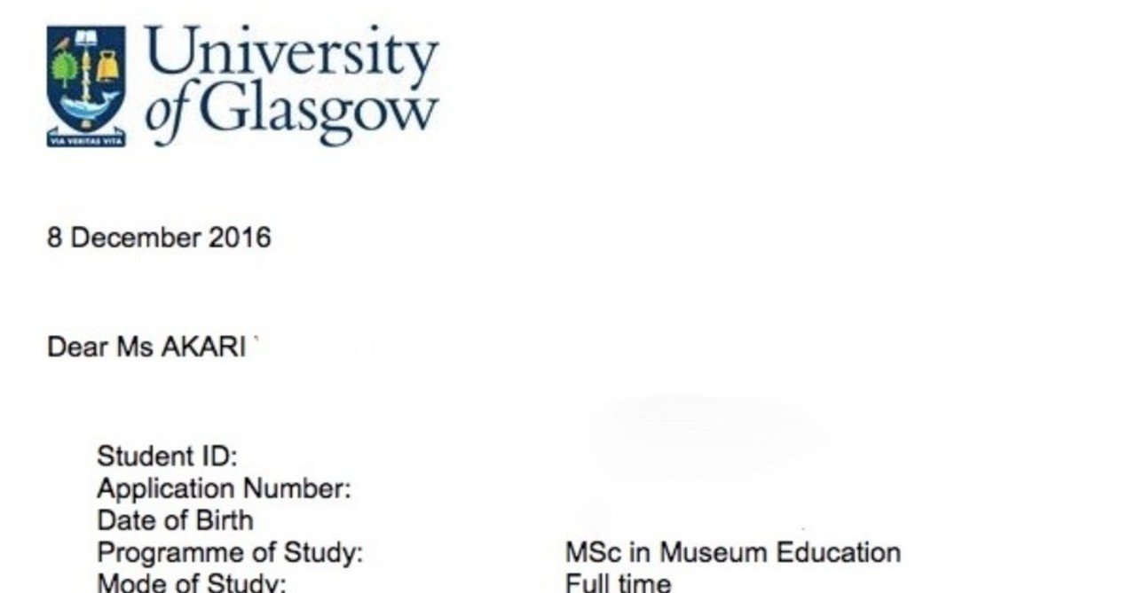 イギリス大学院出願推薦状 燈里 Note
