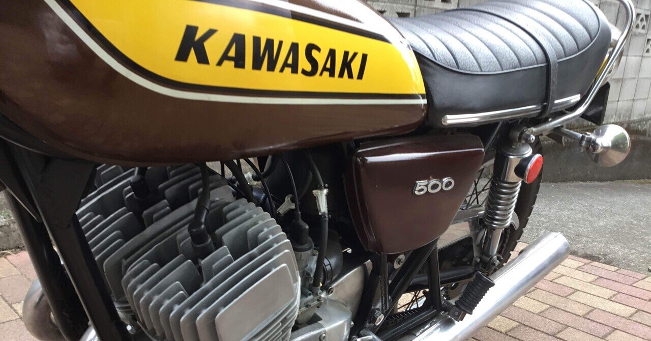 カワサキ　マッハ3 ？　500ss H1A 純正タンク 500ss マッハⅢ（H1A） 純正タンク 当時物 - メルカリ