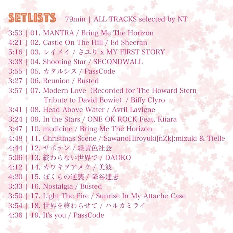 19 Spring Best Rock Tracks Nobuhiro H A W Note 19 Spring Best Rock Tracks Nobuhiro H A W Note