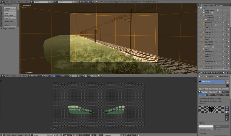 こうしす メイキング Blenderで3dと手描き背景と組み合わせる 井二かける Note こうしす メイキング Blenderで3dと手描き背景と組み合わせる 井二かける Note
