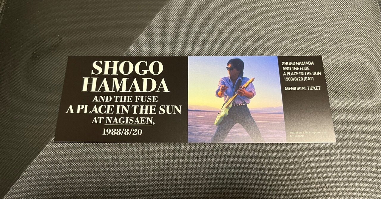 浜田省吾『A PLACE IN THE SUN at 渚園 Summer of 1988』を観