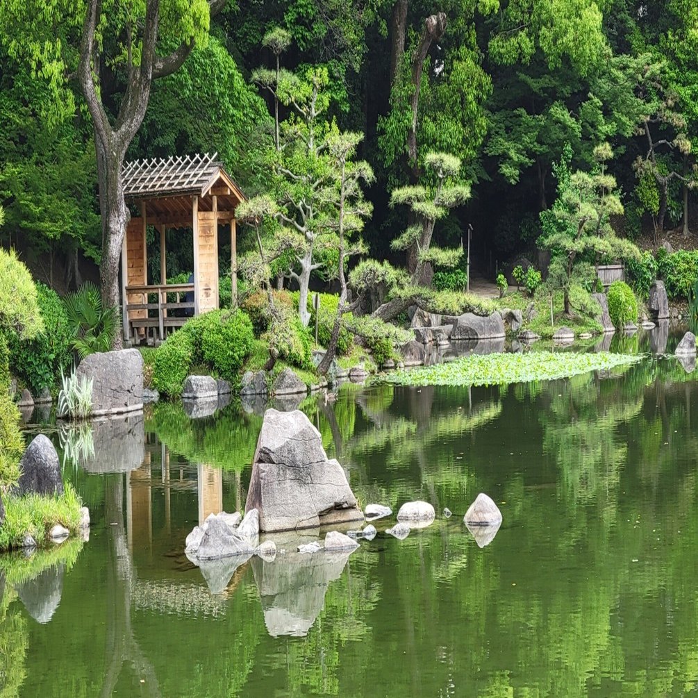 大阪・慶沢園(けいたくえん)と休館中の大阪市立美術館｜藤井靜子