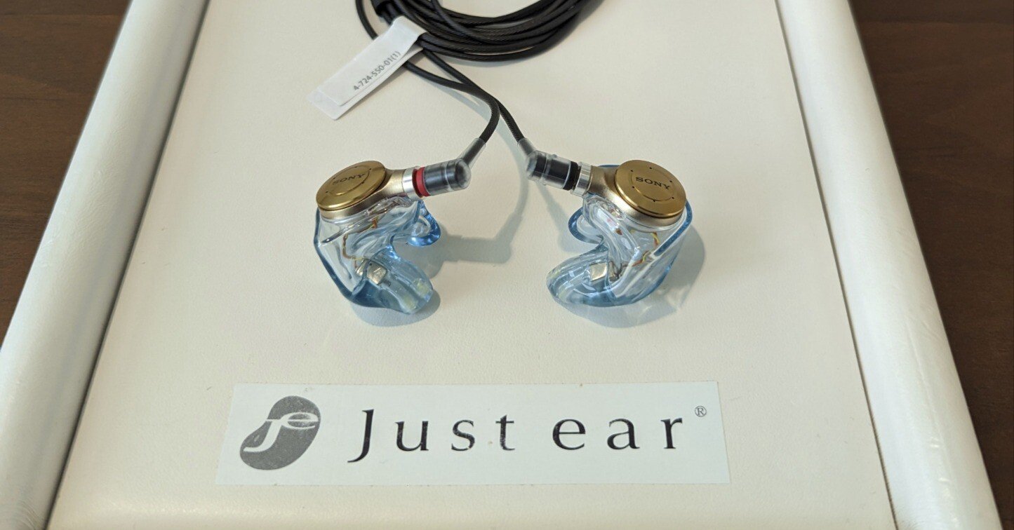 ソニー ジャストイヤーヘッドフォン XJE-MH2R 新品未使用。テストのみ。 試聴機来たよ！】激アツ！Sony(Just ear) 『XJE-MHRWM1M2』の