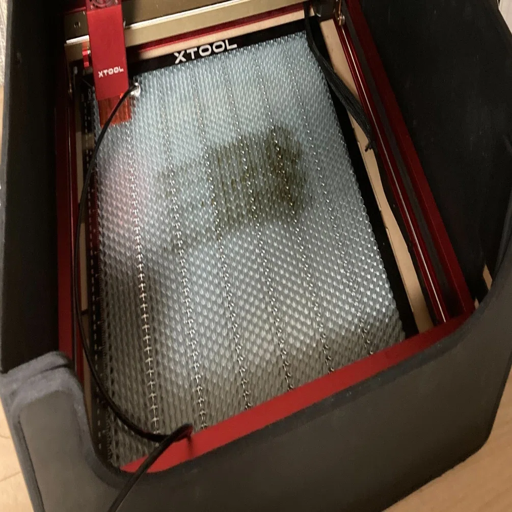 xTool D1 でハニカムをど真ん中に設置してみる #ハンドメイド実践日記 