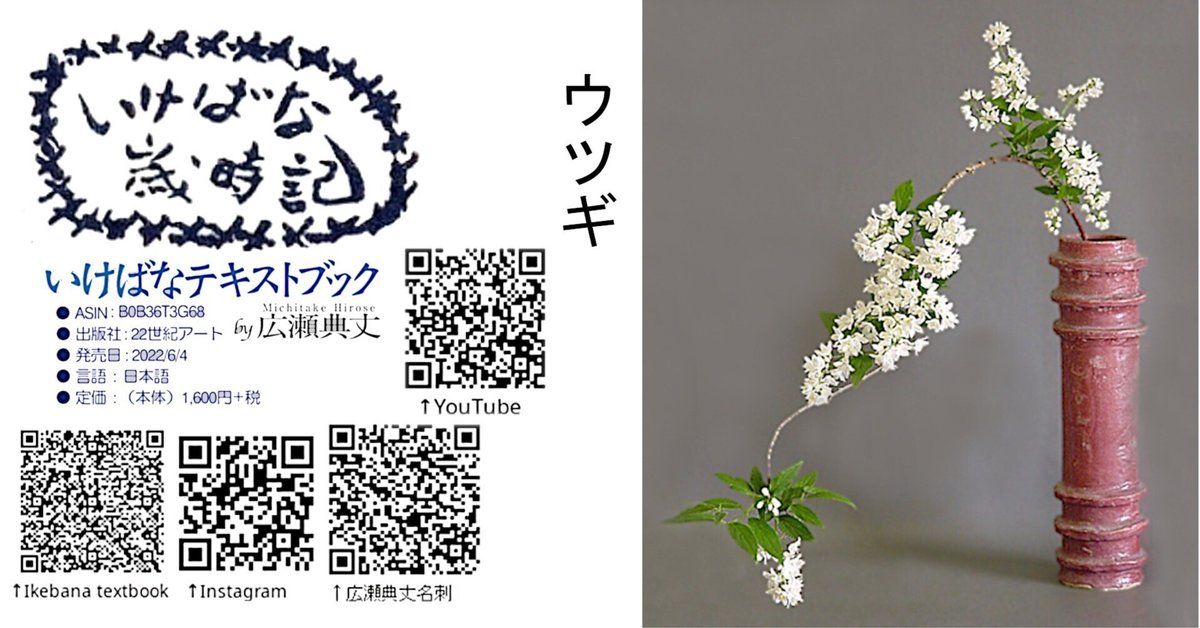 いけばな歳時記 ウツギ｜広瀬典丈