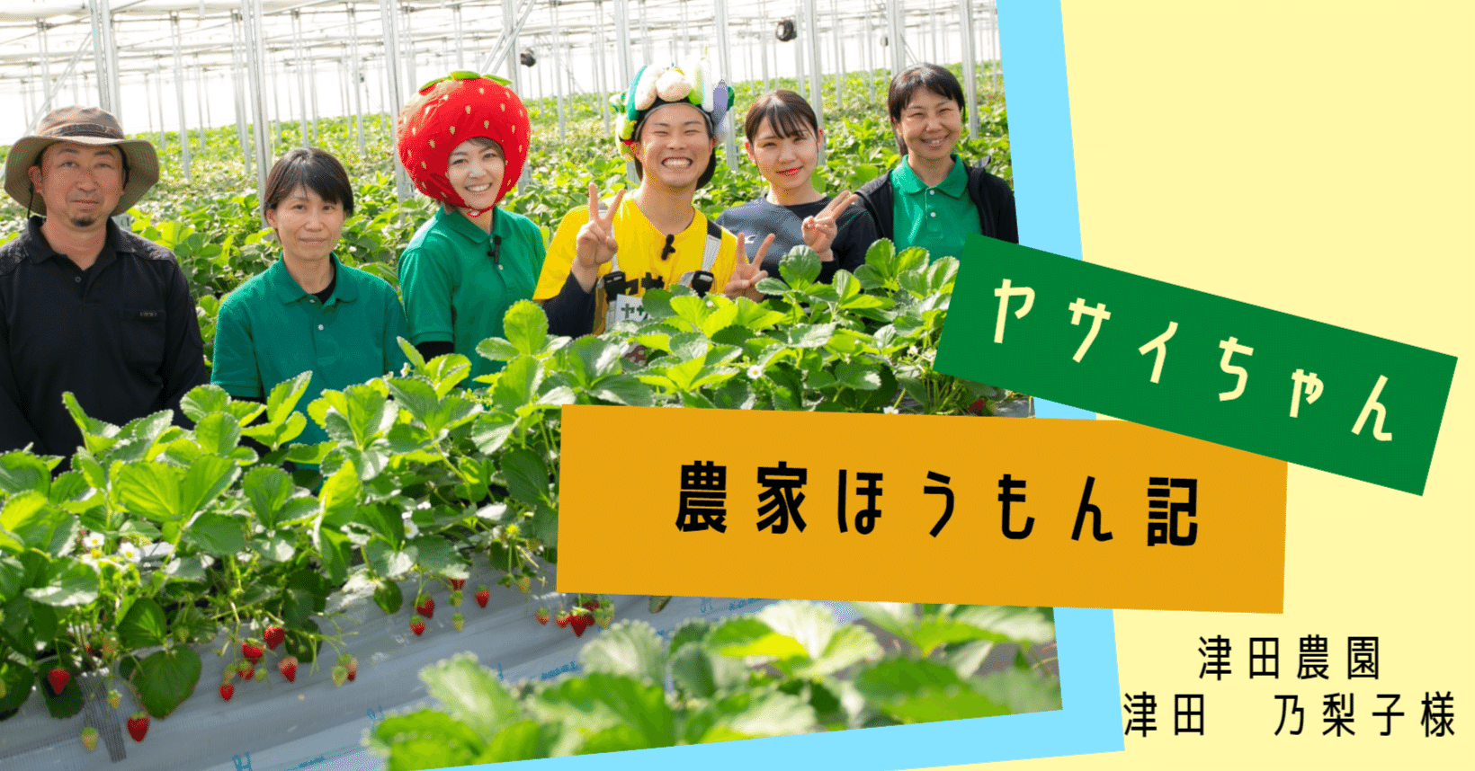 ヤサイちゃん農家ほうもん記 津田農園編｜ヤサイちゃんPJT