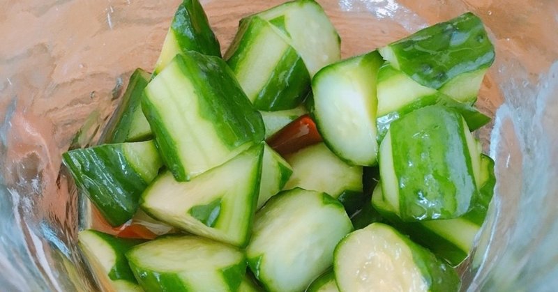 めんつゆでキュウリの浅漬け デビ愛染 Note