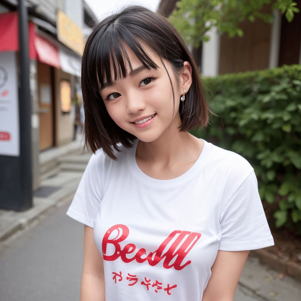 着ると世界がAI生成画像っぽく見えてくるTシャツが爆誕｜トシ