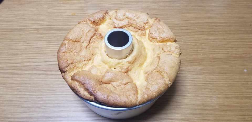 シフォンケーキ 焼き縮みとの闘い 始まる Healthy Note