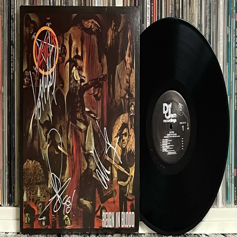 美品　国内盤　帯付き スレイヤー/レイン　イン　ブラッド レコード Amazon.co.jp: Reign in Blood [Analog]: ミュージック