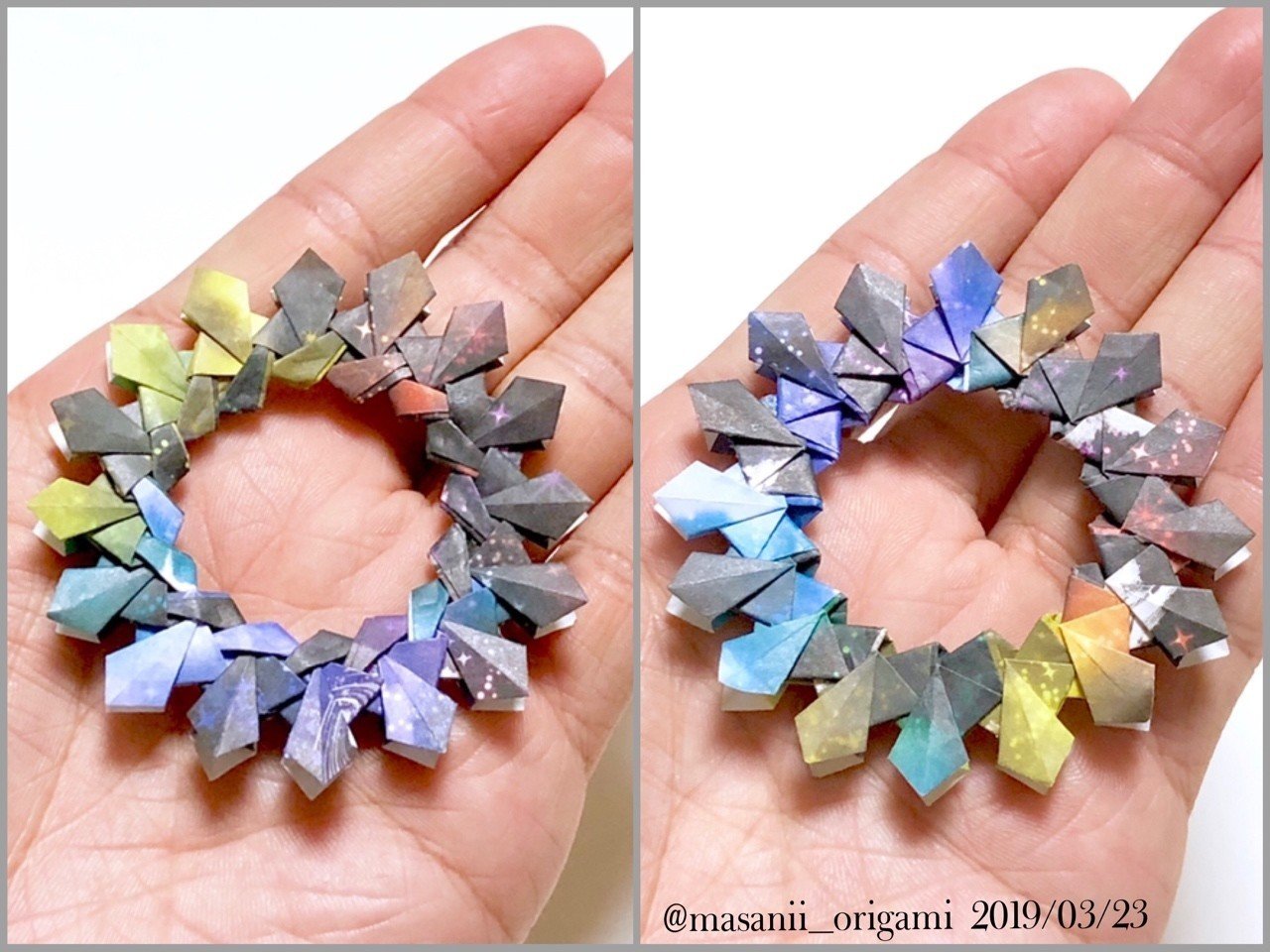 月刊おりがみ 編み込み風リース 16カットバージョン まさにぃ先生のお手本 まさにぃ Note 月刊おりがみ 編み込み風リース 16カットバージョン まさにぃ先生のお手本 まさにぃ Note