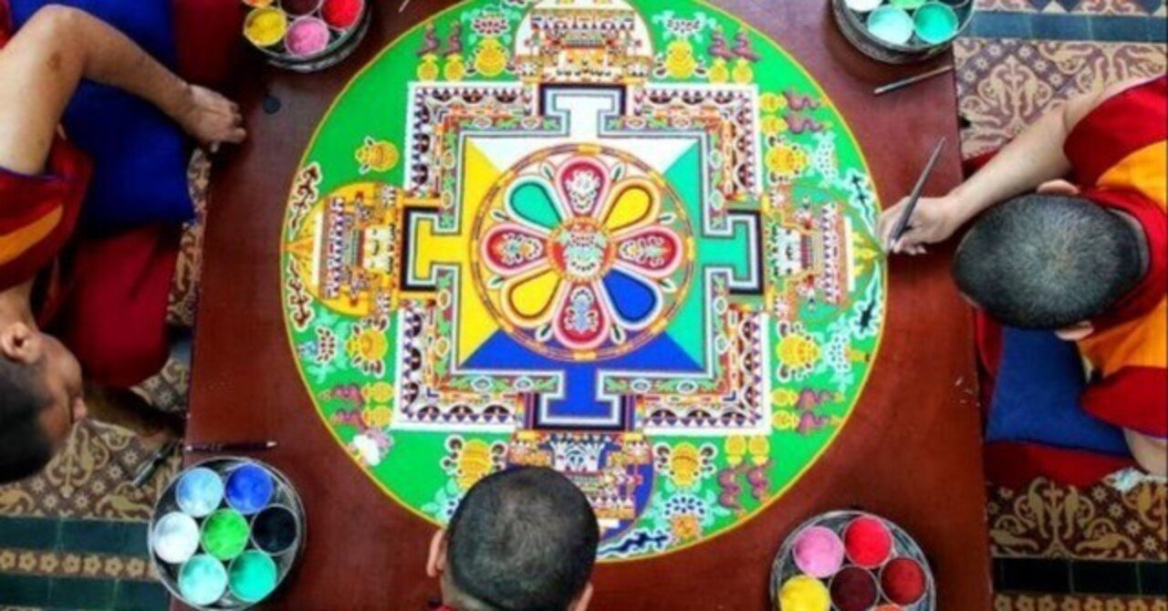 砂絵マンダラ」、仏神と直接融合する場 【曼陀羅シリーズ－砂絵